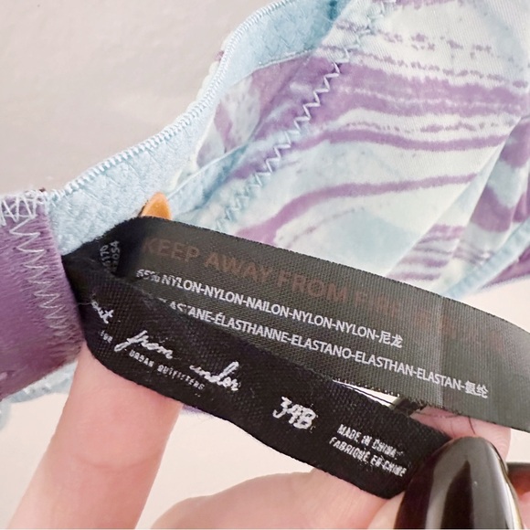 Urban Outfitters Out From Under Carly Tie Dye Bra Underwire Mesh - Picture 3 of 8